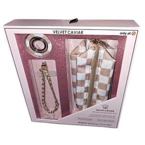 Velvet Caviar Phone Accessories Gift Set Nude Vibe Checker NEW Grip Stand Charm